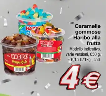 KiK Caramelle gommose Haribo alla frutta 650 g offerta