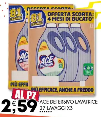 Enne Market ACE DETERSIVO LAVATRICE 27 LAVAGGI X3 offerta