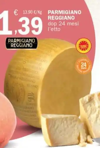 Crai PARMIGIANO REGGIANO dop 24 mesi l'etto offerta