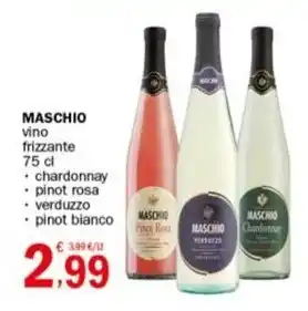 Crai MASCHIO vino frizzante 75 cl offerta