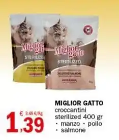 Crai MIGLIOR GATTO croccantini sterilized 400 gr offerta