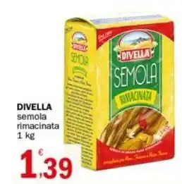 Crai DIVELLA semola rimacinata 1 kg offerta