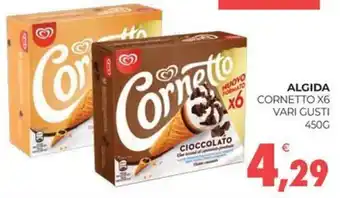 Eté ALGIDA CORNETTO X6 VARI GUSTI 450G offerta