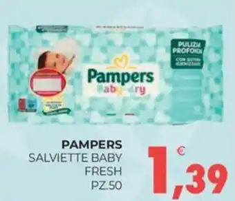 Eté PAMPERS SALVIETTE BABY FRESH PZ.50 offerta