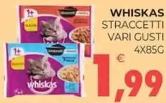 Eté WHISKAS STRACCETTI VARI GUSTI 4X85G offerta