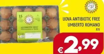 Il Centesimo UOVA ANTIBIOTIC FREE UMBERTO ROMANO X15 offerta