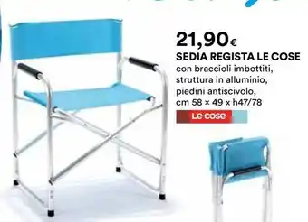 Ipercoop SEDIA REGISTA LE COSE cm 58 x 49 x h47/78 offerta