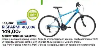 Ipercoop MTB 26" UNISEX PALERMO offerta