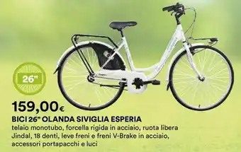 Ipercoop BICI 26" OLANDA SIVIGLIA ESPERIA offerta