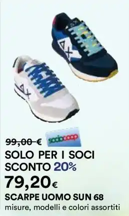 Ipercoop SCARPE UOMO SUN 68 misure offerta