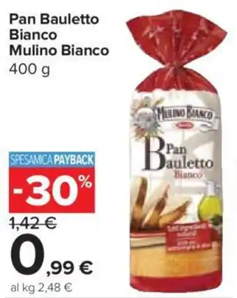 Carrefour Express Pan Bauletto Bianco Mulino Bianco 400 g offerta