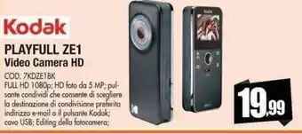 Kodak PLAYFULL ZE1 Video Camera HD