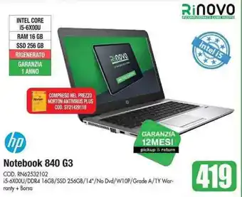 Vobis hp Notebook 840 G3 offerta