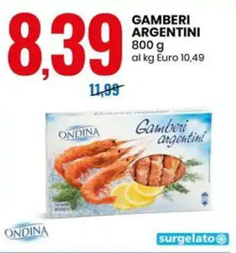 Eurospin GAMBERI ARGENTINI 800 g offerta