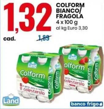 Eurospin COLFORM BIANCO FRAGOLA 4 x 100 g offerta