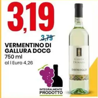 Eurospin VERMENTINO DI GALLURA DOCG 750 ml offerta