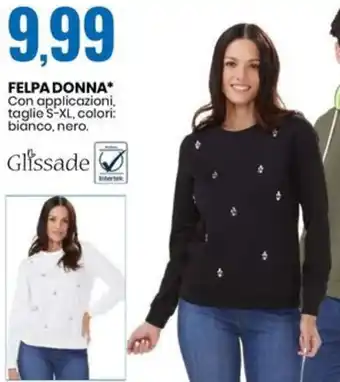 Eurospin FELPA DONNA Glissade offerta