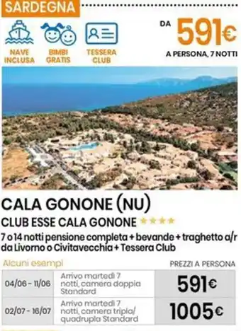 Eurospin CALA GONONE (NU) CLUB ESSE CALA GONONE offerta