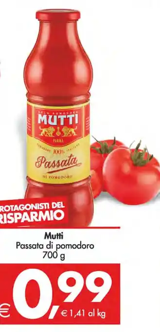 Deco Supermercati Mutti Passata di pomodoro 700 g offerta