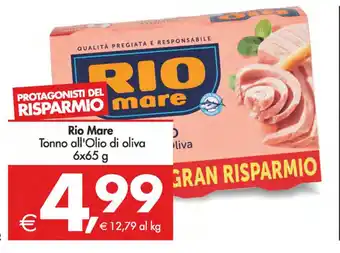 Deco Supermercati Rio Mare Tonno all'Olio di oliva 6x65 g offerta