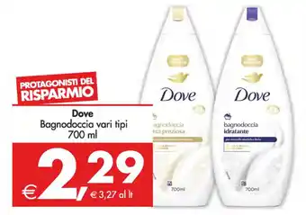 Deco Supermercati Dove Bagnodoccia vari tipi 700 ml offerta