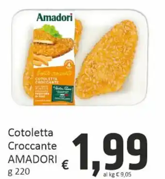 Paghi Poco Cotoletta Croccante AMADORI g 220 offerta