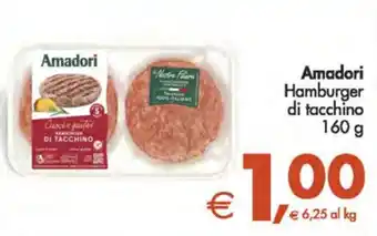 Deco Supermercati Amadori Hamburger di tacchino 160 g offerta