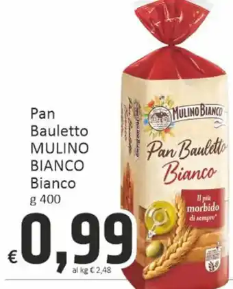 Paghi Poco Pan Bauletto MULINO BIANCO Bianco g 400 offerta