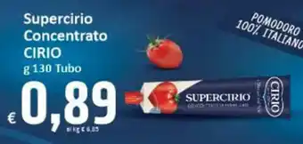 Paghi Poco Supercirio Concentrato CIRIO g130 Tubo offerta