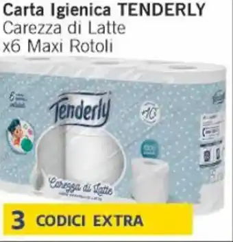 Paghi Poco Carta Igienica TENDERLY Carezza di Latte x6 Maxi Rotoli offerta