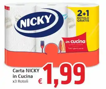 Paghi Poco Carta NICKY in Cucina x3 Rotoli offerta