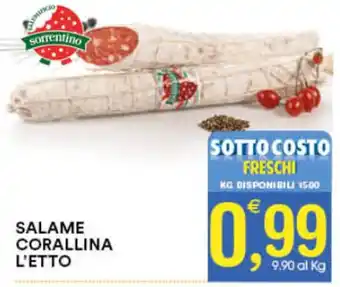 Gecop SALAME CORALLINA L'ETTO offerta