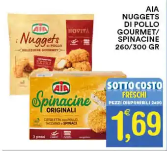 Gecop ΑΙΑ NUGGETS DI POLLO GOURMET/ SPINACINE 260/300 GR offerta