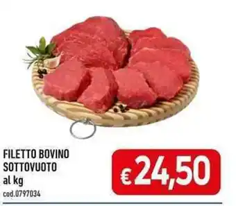 FILETTO BOVINO SOTTOVUOTO al kg