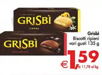 Deco Supermercati Grisbi Biscotti ripieni vari gusti 135 g offerta