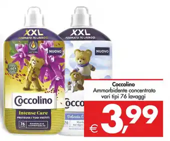 Deco Supermercati Coccolino Ammorbidente concentrato vari tipi 76 lavaggi offerta