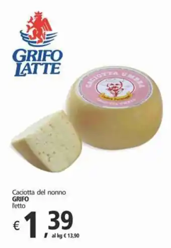 Alter Discount Caciotta del nonno GRIFO offerta