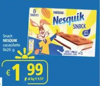 Alter Discount Snack NESQUIK cacao/latte 8x26 g offerta