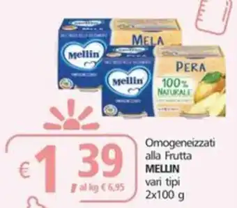 Alter Discount Omogeneizzati alla Frutta MELLIN vari tipi 2x100 g offerta