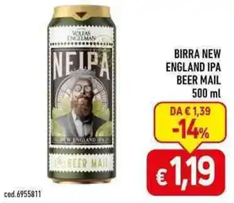 BIRRA NEW ENGLAND IPA BEER MAIL 500 ml