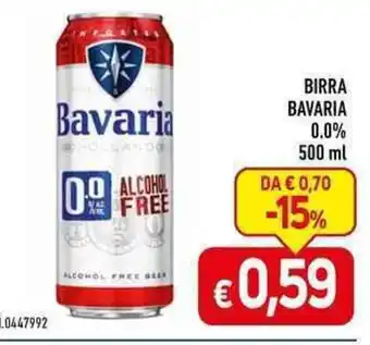 C+C maxigross BIRRA BAVARIA 0,0% 500 ml offerta