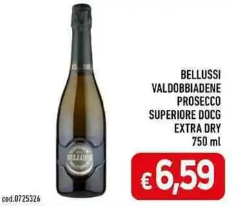 C+C maxigross BELLUSSI VALDOBBIADENE PROSECCO SUPERIORE DOCG EXTRA DRY 750 ml offerta