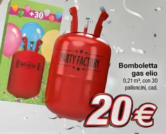 Bomboletta gas elio