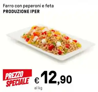 Iper La Grande Farro con peperoni e feta PRODUZIONE IPER offerta