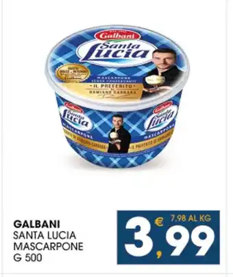 SeBón Supermercati GALBANI SANTA LUCIA MASCARPONE G 500 offerta