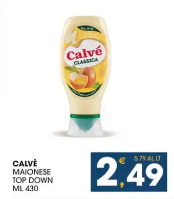 SeBón Supermercati CALVÈ MAIONESE TOP DOWN ML 430 offerta