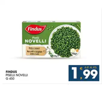 SeBón Supermercati FINDUS PISELLI NOVELLI G 450 offerta