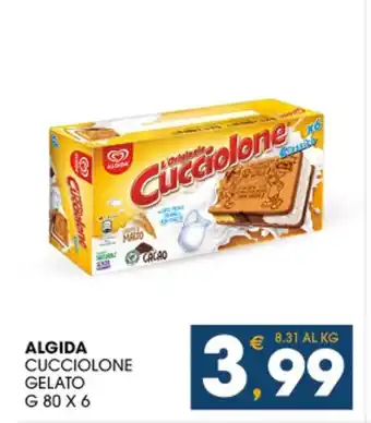 SeBón Supermercati ALGIDA CUCCIOLONE GELATO G 80 X 6 offerta