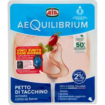 Qui Discount PETTO DI TACCHINO/POLLO AL FORNO AIA AEQUILIBRIUM 120 GR offerta