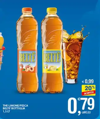 Qui Discount THE LIMONE/PESCA BELTE' BOTTIGLIA 1,5 LT offerta